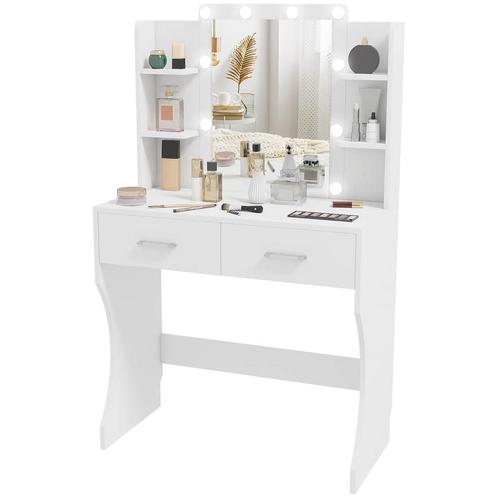 TRUUSK Kaptafel Met Dimbare LED-verlichting - Make-up Tafel, Huis en Inrichting, Tafels | Kaptafels, Nieuw, Verzenden