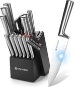 2dekans | Rochester 14-delige Messenset met Blok en, Ophalen of Verzenden, Zo goed als nieuw