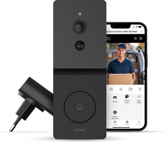 2dekans | FlinQ Slimme Deurbel - Deurbel Draadloos - Deurbel, Huis en Inrichting, Deurbellen, Zo goed als nieuw, Ophalen of Verzenden