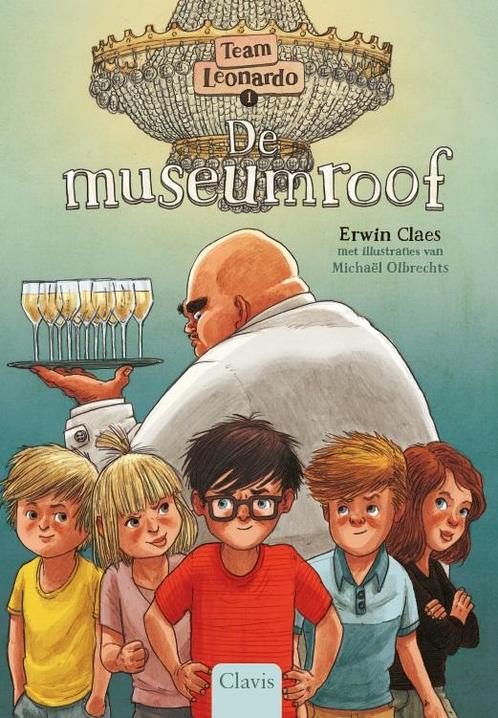 De museumroof / Team Leonardo / 1 9789044836394 Erwin Claes, Boeken, Kinderboeken | Jeugd | 10 tot 12 jaar, Zo goed als nieuw