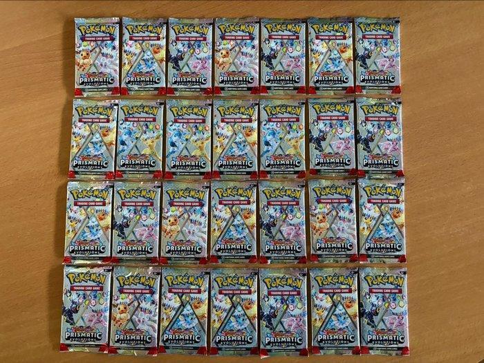 Pokémon - 28 Booster pack - Scarlet & Violet - Prismatic, Hobby en Vrije tijd, Verzamelkaartspellen | Pokémon