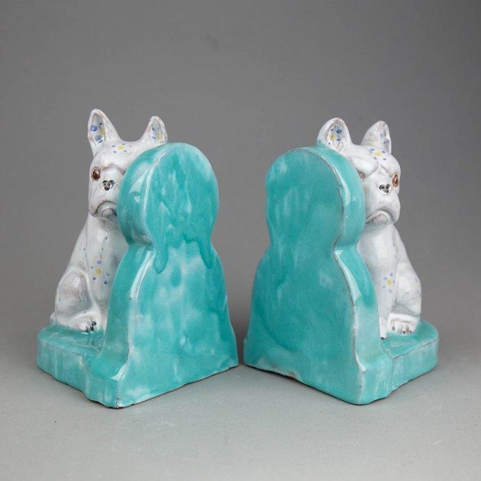 Poterie du Mesnil de Bavent - Beeld, Two French bulldog, Antiek en Kunst, Kunst | Designobjecten