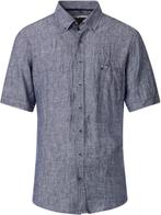 Casa Moda Linnen Overhemd Korte Mouw Button Down Boord, Kleding | Heren, Verzenden, Nieuw, Blauw