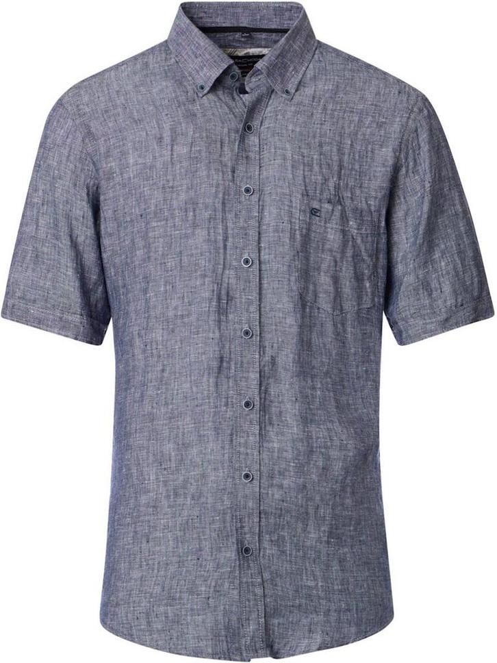 Casa Moda Linnen Overhemd Korte Mouw Button Down Boord, Kleding | Heren, Overhemden, Blauw, Nieuw, Verzenden