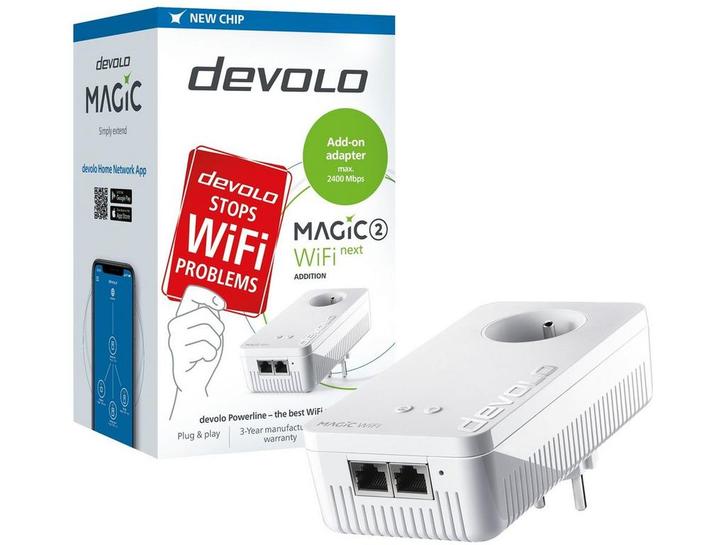 Devolo Magic 2 - Powerline-adapter - 2400 Mbps Mesh WiFi -, Computers en Software, Overige Computers en Software, Nieuw, Verzenden