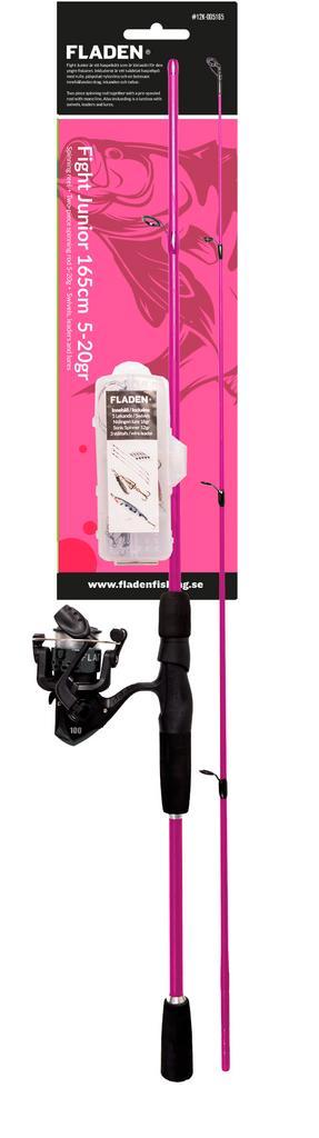 Fladen Fight Junior Spin Combo Roze, Watersport en Boten, Hengelsport | Algemeen, Nieuw, Verzenden