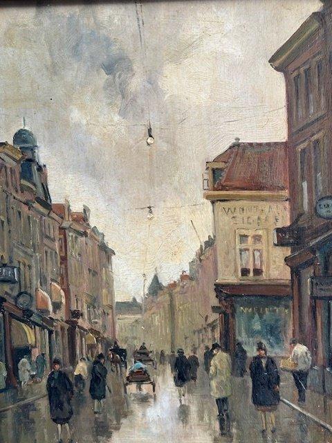 Leo Grijseels (1884-1966) - Regenachtig weer op de Tweede, Antiek en Kunst, Kunst | Schilderijen | Klassiek
