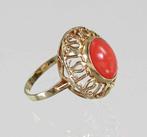 Zonder Minimumprijs - Ring - 14 karaat Geel goud Koraal -, Sieraden, Tassen en Uiterlijk, Ringen, Nieuw