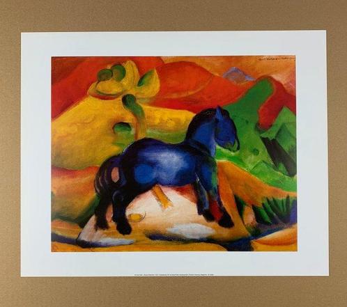 Franz Marc (1880-1916) - Little Blue Horse, 1913 - Artprint, Antiek en Kunst, Kunst | Tekeningen en Foto's