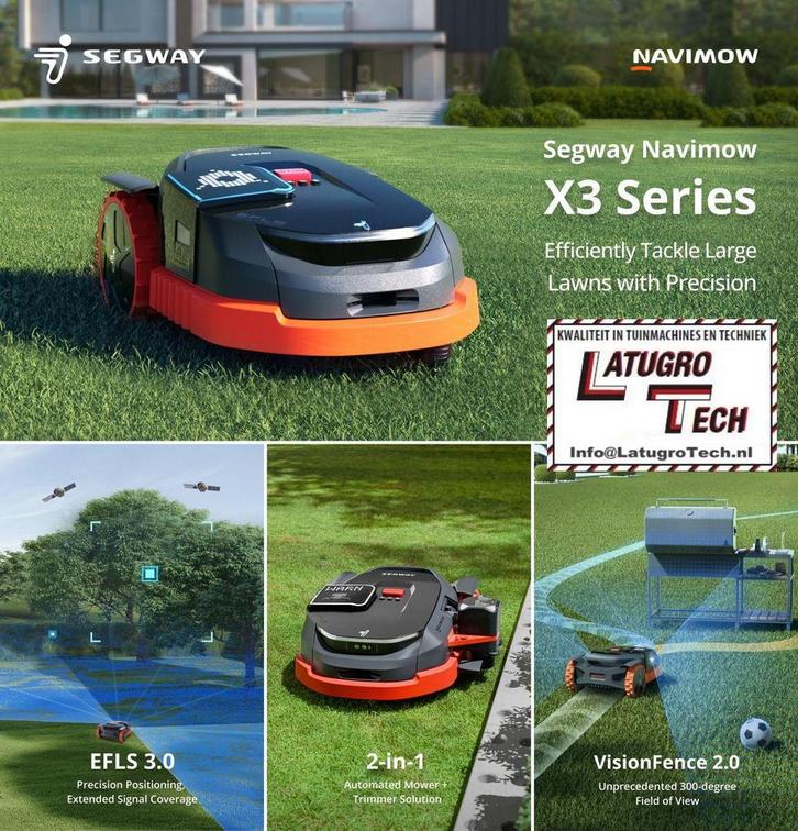 SEGWAY + ROBOMOW RobotMaaiers !  Ervaring en Installeren !, Tuin en Terras, Zitmaaiers, Nieuw, Mulchfunctie, Minder dan 90 cm