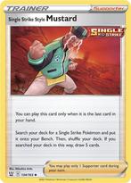 Single Strike Style Mustard 134/163 Battle Styles, Hobby en Vrije tijd, Verzamelkaartspellen | Pokémon, Ophalen of Verzenden, Nieuw