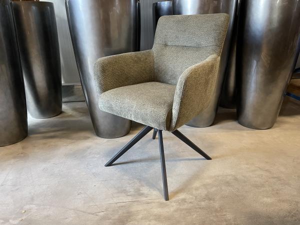 Veiling - Eetkamerstoel Turner (set van 6) weefstof - groen, Huis en Inrichting, Stoelen, Nieuw