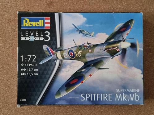 Revell 03897 Supermarine Spitfire Mk.Vb 1:72, Hobby en Vrije tijd, Modelbouw | Vliegtuigen en Helikopters, Revell, Verzenden