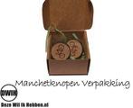 LaserWood manchetknopen Voetbal, Sieraden, Tassen en Uiterlijk, Manchetknopen, Verzenden, Nieuw