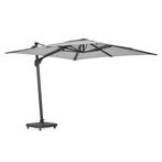 Suns Palmoli parasol 300 x 300 cm carbon light grey |, Tuin en Terras, Tuinsets en Loungesets, Nieuw, Ophalen of Verzenden