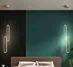 Zwart-Gouden LED Hanglamp – Moderne Plafondlamp voor Woonkam, Huis en Inrichting, Lampen | Hanglampen, Verzenden, Nieuw