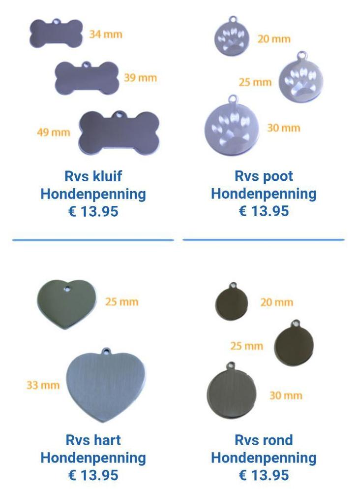 RVS Kattenpenningen vandaag 25% Korting Gratis verzonden 24h, Dieren en Toebehoren, Katten-accessoires, Nieuw, Verzenden