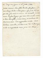 Louis XV - Lettre autographe à sa fille entièrement de sa, Nieuw