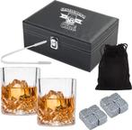 Whiskyset 2 glazen, 8 ijsstenen | Whiskyglas | Nieuw, Ophalen of Verzenden, Nieuw