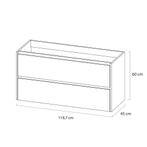Meubelset Tiger Reverse 120 cm Met 2 Lades Natural Eik - Mat, Ophalen of Verzenden, Nieuw