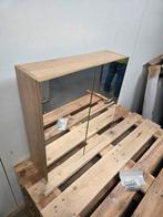 Spiegelkast 60 x 65 cm – Houtskleur | Met 2 plankjes &, Ophalen of Verzenden, Nieuw, Bad