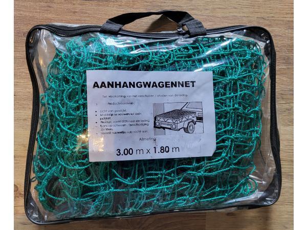 Veiling - 2x aanhangwagennet 3.00x1.80m in tas, Auto diversen, Aanhangwagen-onderdelen