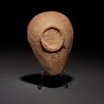Byzantijns Terracotta Olielamp met Grieks opschrift. 5e-8e, Verzamelen