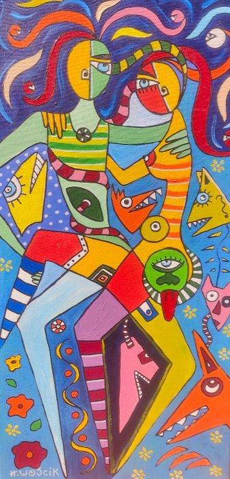 HENRI WOJCIK (1945) - Paranos, Antiek en Kunst, Kunst | Schilderijen | Modern