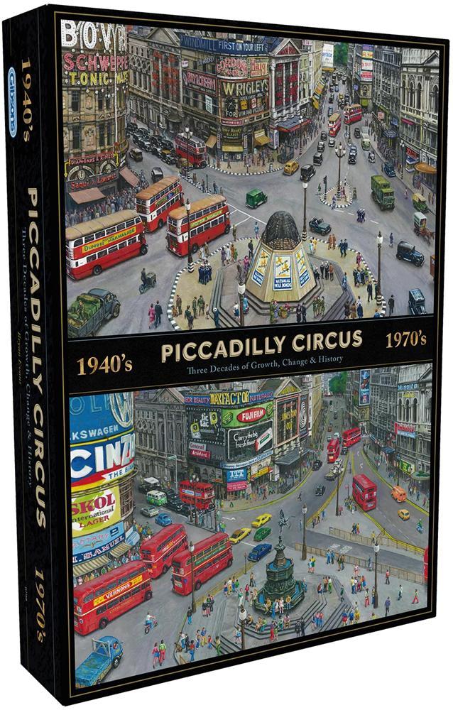 Bryan Evans - Through the Decades - Piccadilly Circus Puzzel, Hobby en Vrije tijd, Denksport en Puzzels, Nieuw, Verzenden