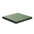 Rubber tegel met pen- en gat verbinding EPDM - Groen - 50x50, Tuin en Terras, Tegels en Klinkers, Verzenden, Nieuw