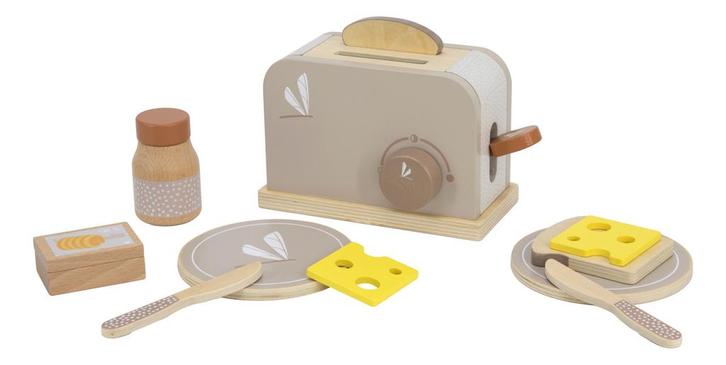 Label Label Nougat Houten Broodrooster LLWT-37094, Kinderen en Baby's, Speelgoed | Houten speelgoed, Nieuw, Verzenden