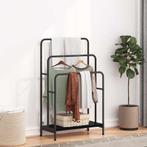 vidaXL Kledingrek Zwart eiken 60 x 30 x 100.5 cm Bewerkt, Huis en Inrichting, Woonaccessoires | Kapstokken, Verzenden, Nieuw