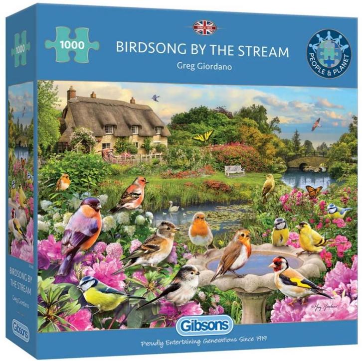 Birdsong by the Stream Puzzel (1000 stukjes) | Gibsons -, Hobby en Vrije tijd, Denksport en Puzzels, Nieuw, Verzenden
