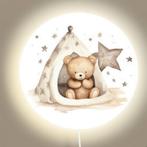 Wandlamp rond – schattig beertje in tipi voor sfeervolle.., Kinderen en Baby's, Ophalen of Verzenden, Nieuw