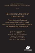 Open normen, toezicht en duurzaamheid / Preadviezen, Verzenden, Gelezen, T. Barkhuysen