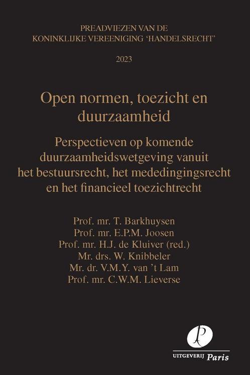 Open normen, toezicht en duurzaamheid / Preadviezen, Boeken, Wetenschap, Gelezen, Verzenden