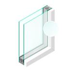 Dubbel glas Figuur Etsglas/Satijnglas 4mm - sp - 4mm, Doe-het-zelf en Verbouw, Glas en Ramen, Ophalen of Verzenden, Nieuw