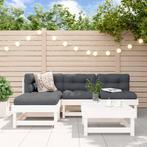 vidaXL 5-delige Loungeset massief grenenhout wit, Verzenden, Nieuw, 5 zitplaatsen, Loungeset