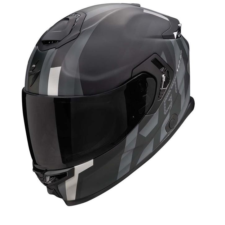 Scorpion EXO-GT SP AIR Touradven Mat Zwart Zilver, Motoren, Kleding | Motorhelmen, XXL, Nieuw met kaartje, Overige merken, Integraalhelm