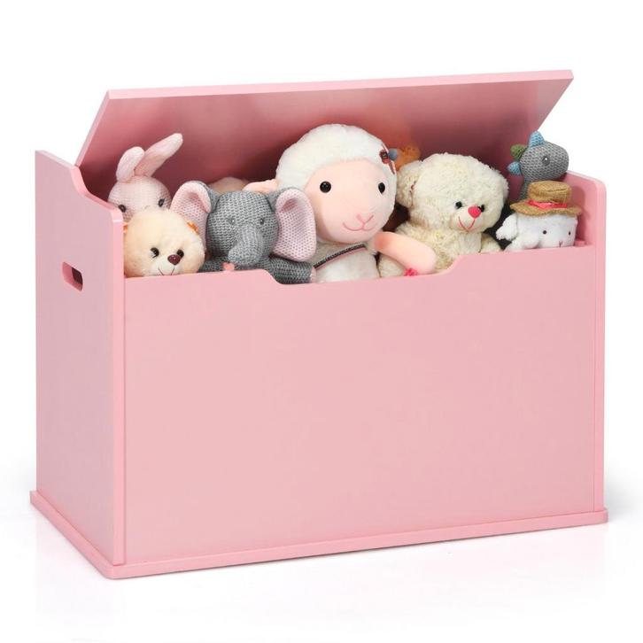 LIVSK Speelgoedkist met Opklapbaar Deksel - Veilig Scharnier, Huis en Inrichting, Kasten | Vitrinekasten, Nieuw, Verzenden