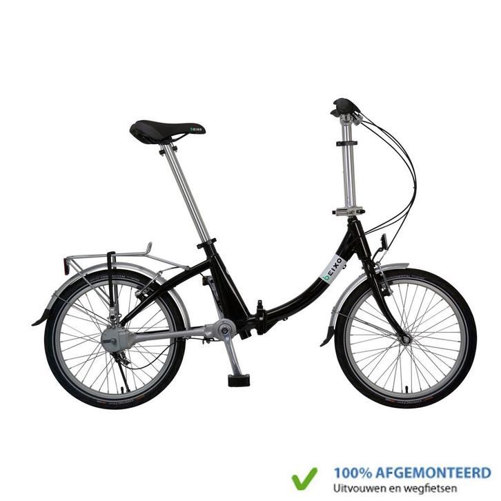 Beixo Vouwfiets Compact Lage Instap met cardanas Zwart, Fietsen en Brommers, Fietsen | Vouwfietsen, Nieuw