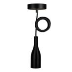 Bailey Bali pendelarmatuur E27 zwart met 1.5m textielsnoer, Huis en Inrichting, Ophalen of Verzenden, Nieuw