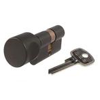 Cilinderslot - Knopcilinder zwart 30/30 SKG**, Nieuw, Overige materialen, Slot, Verzenden