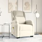 vidaXL Sta-op-massagestoel fluweel crèmekleurig, Verzenden, Nieuw