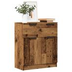 vidaXL Dressoir 60x30x70 cm bewerkt hout oud houtkleurig, Huis en Inrichting, Kasten | Dressoirs, Verzenden, Nieuw, 50 tot 100 cm