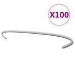 vidaXL Gabionhaken 100 st 30 cm gegalvaniseerd staal, Tuin en Terras, Verzenden, Nieuw