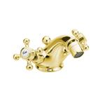 Bidetmengkraan Sapho Antea 2-knop Gebogen 7.2 cm Goud (incl., Ophalen of Verzenden, Nieuw, Kraan