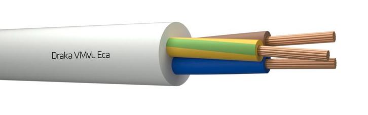 Draka VMVL 3G2.5 Klasse 5 Flexibele Vinyl Stroomkabel -, Doe-het-zelf en Verbouw, Elektra en Kabels, Overige typen, Nieuw, Verzenden