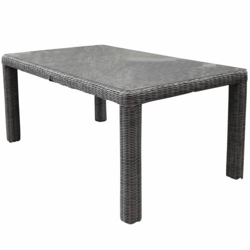 Bergamo dining tuintafel 180x100xH78 cm grijs, Tuin en Terras, Tuintafels, Nieuw, Ophalen of Verzenden