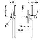 Inbouw Bidetmengkraan Tres Fuji Met Doucheslang 18.4 cm En, Ophalen of Verzenden, Nieuw